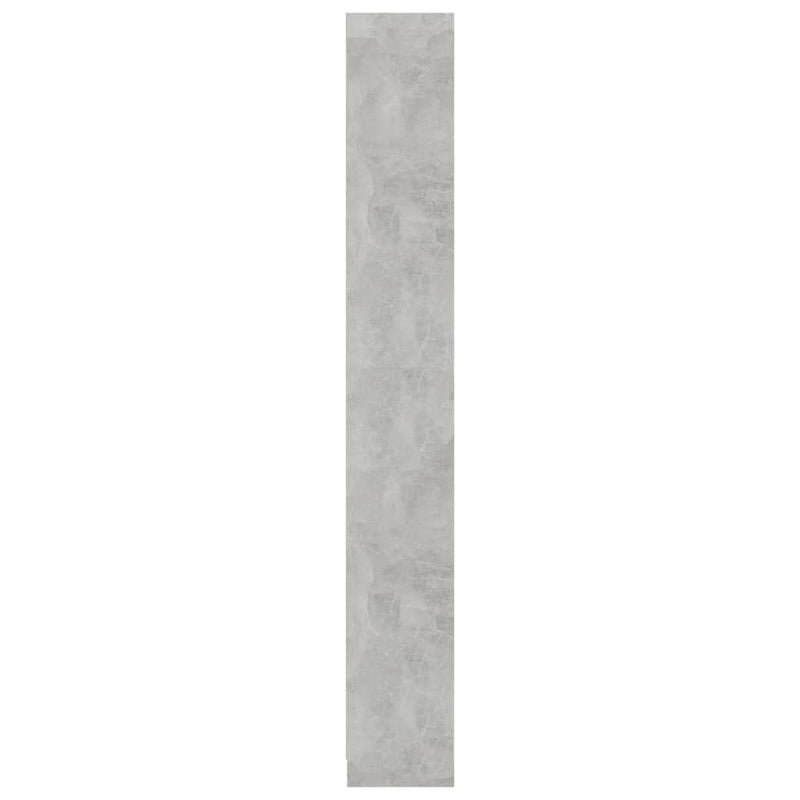 vidaXL 5-szintes betonszürke szerelt fa könyvszekrény 40 x 24 x 175 cm