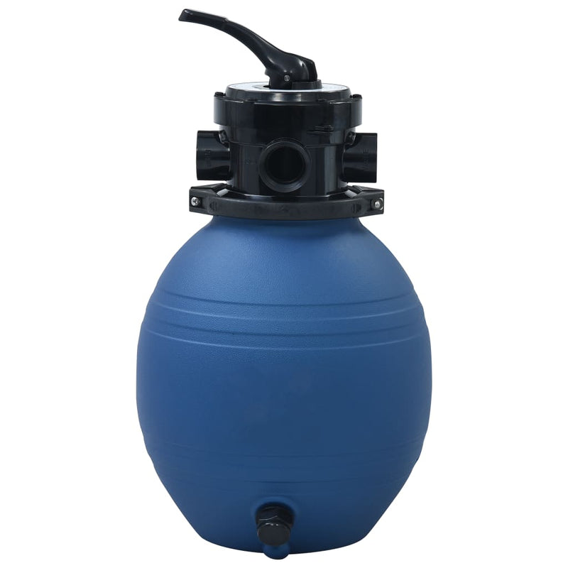 vidaXL kék medence-homokszűrő 4-állású szeleppel 300 mm