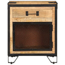 vidaXL tömör nyers mangófa éjjeliszekrény 43 x 30 x 51 cm