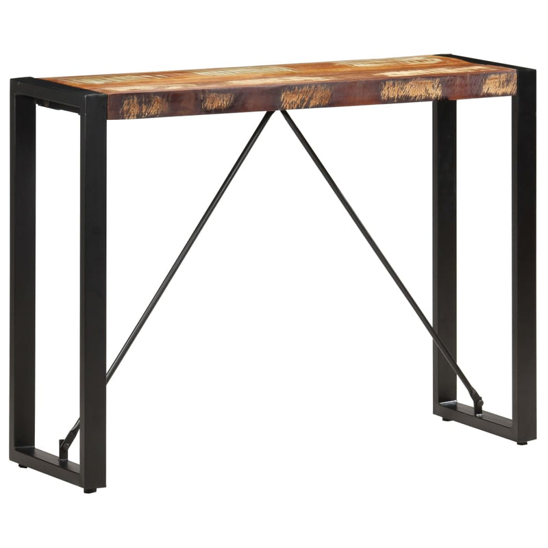 vidaXL tömör újrahasznosított fa tálalóasztal 110 x 35 x 76 cm
