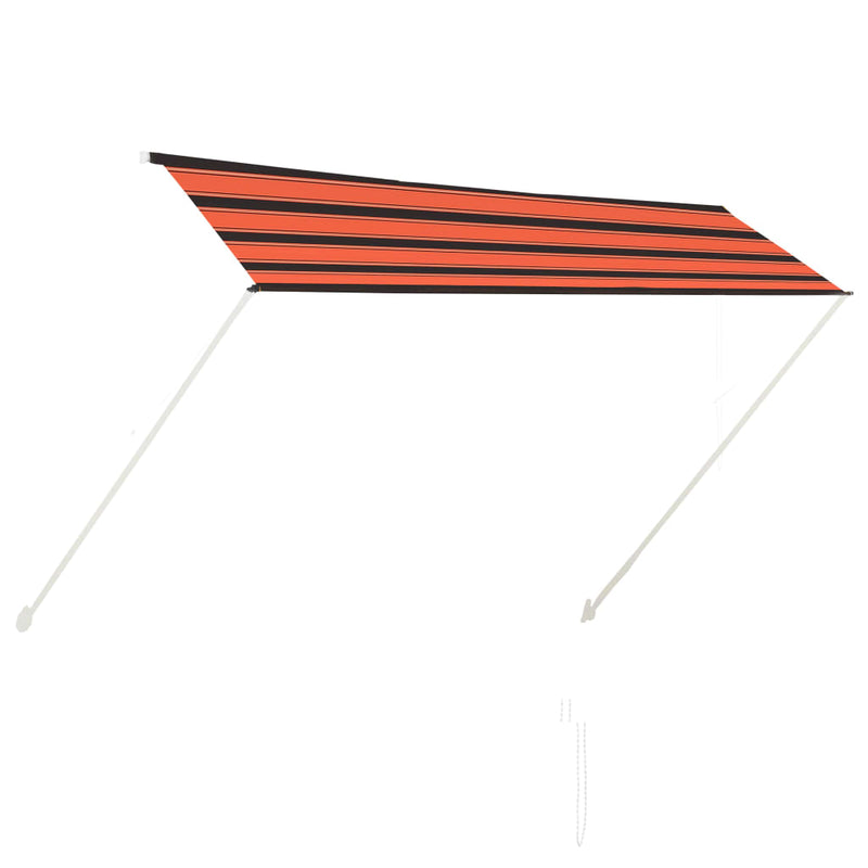 vidaXL narancssárga és barna feltekerhető napellenző 300 x 150 cm