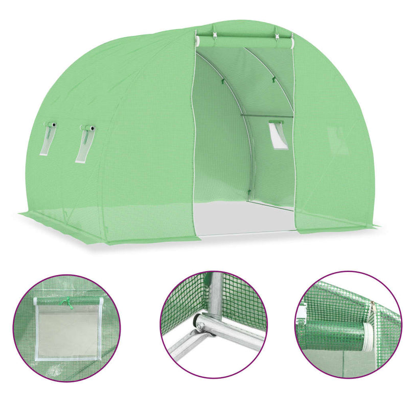 vidaXL melegház 6 m² 3 x 2 x 2 m