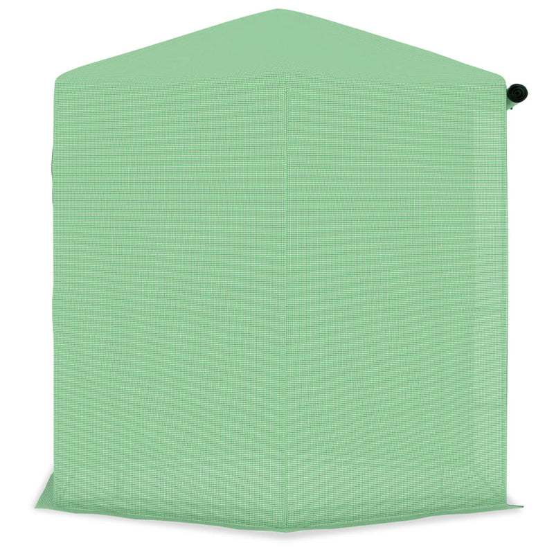 vidaXL acél melegház polcokkal 227 x 223 cm