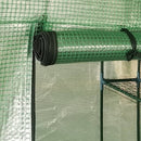 vidaXL acél melegház polcokkal 227 x 223 cm