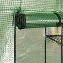 vidaXL acél melegház polcokkal 143 x 143 x 195 cm