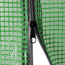 vidaXL acél melegház polcokkal 143 x 143 x 195 cm