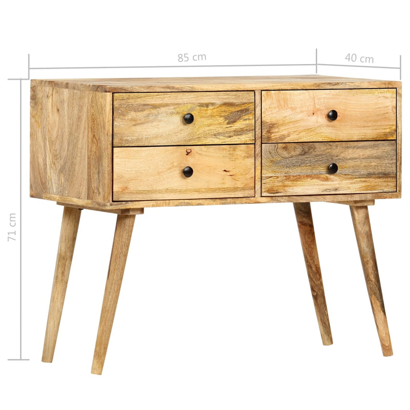 vidaXL tömör mangófa tálalószekrény 85 x 40 x 71 cm