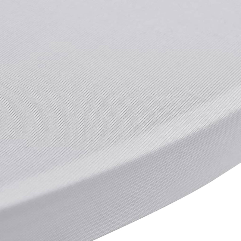 vidaXL 4 darab fehér sztreccs asztalterítő bárasztalhoz Ø80 cm