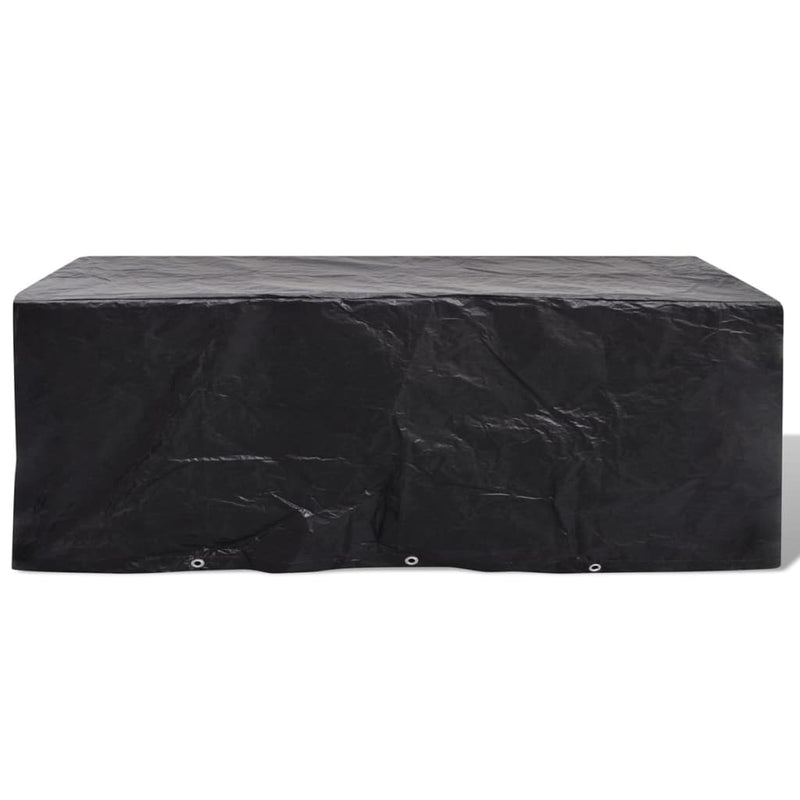 vidaXL 2 db 8 személyes polyrattan szett huzat 10 lyukkal 229 x 113 cm