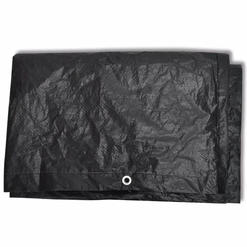 vidaXL 2 db 8 személyes polyrattan szett huzat 10 lyukkal 229 x 113 cm
