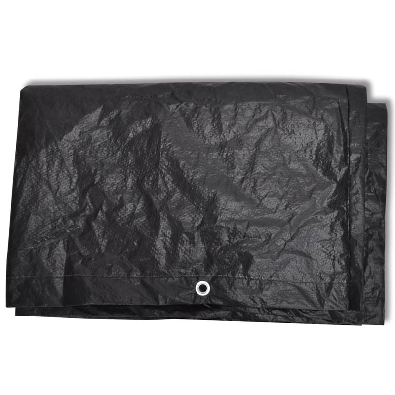 vidaXL 2 db 6 személyes polyrattan szett huzat 10 lyukkal 240 x 140 cm