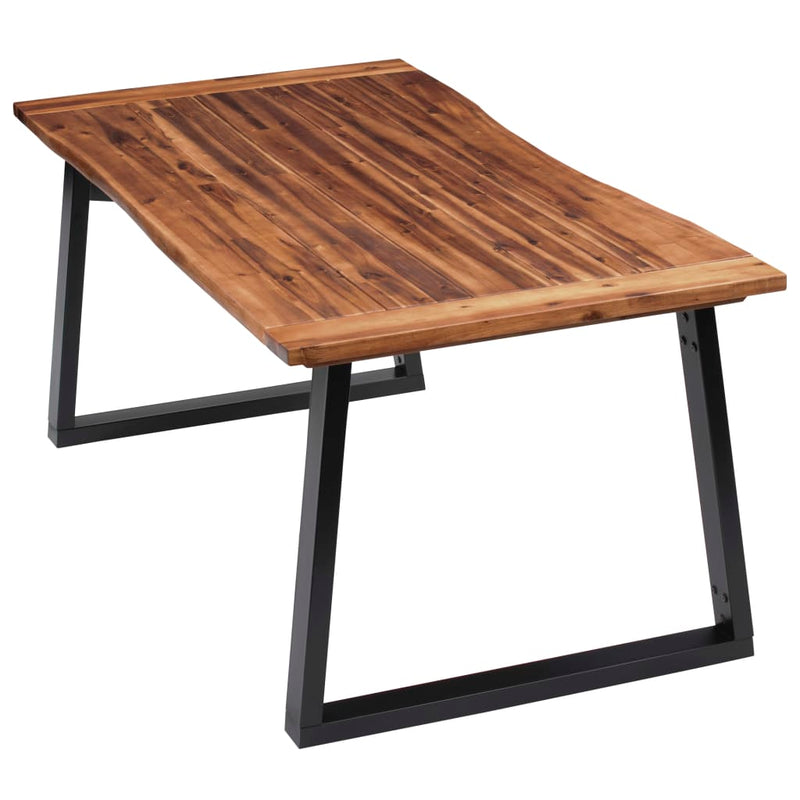 vidaXL tömör akácfa étkezőasztal 180 x 90 cm