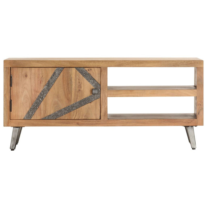 vidaXL tömör akácfa dohányzóasztal 90 x 45 x 40 cm