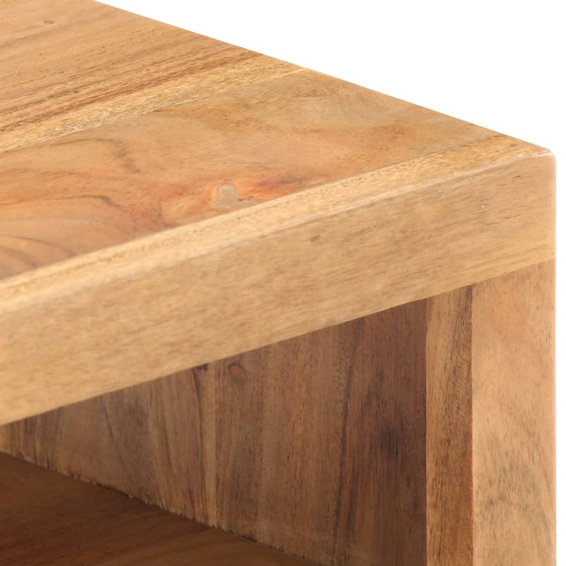 vidaXL tömör akácfa dohányzóasztal 90 x 45 x 40 cm