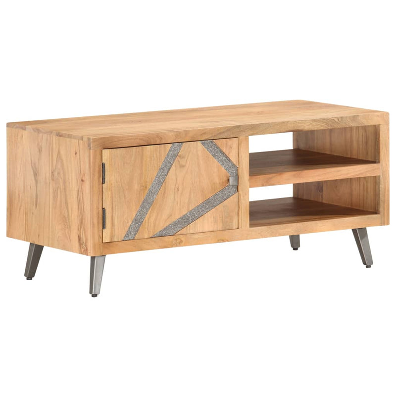 vidaXL tömör akácfa dohányzóasztal 90 x 45 x 40 cm