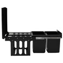 vidaXL lágyan csukódó kihúzható konyhaszekrény szemeteskuka 36 L