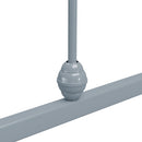 vidaXL szürke fém ágykeret 120 x 200 cm