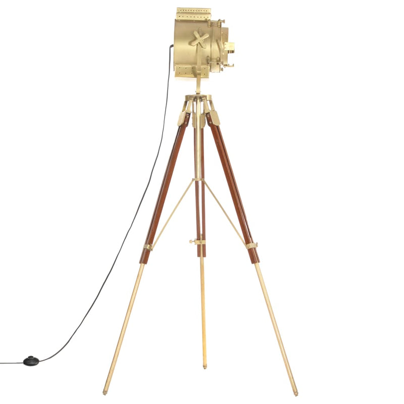 vidaXL háromlábú tömör mangófa állólámpa 193 cm