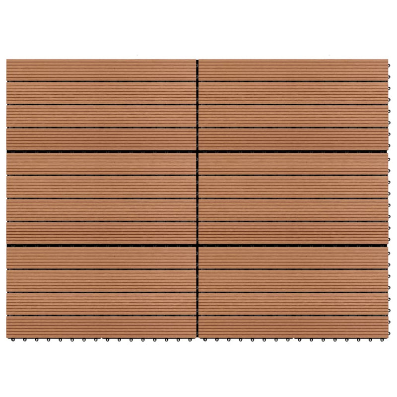 vidaXL 6 darab barna WPC csempe 60 x 30 cm 1 m²