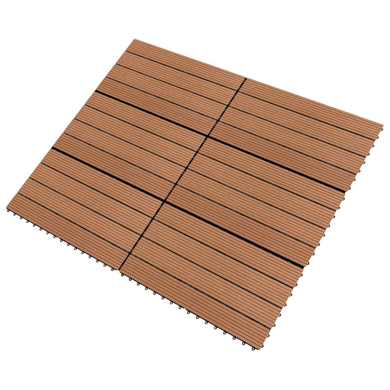 vidaXL 6 darab barna WPC csempe 60 x 30 cm 1 m²