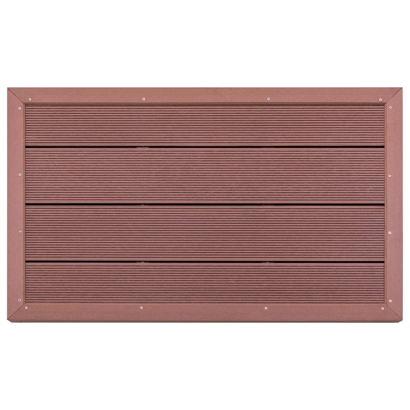 vidaXL barna WPC padlóelem szolárzuhanyhoz 101 x 63 x 5,5 cm