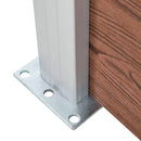 vidaXL barna WPC kerítéspanel 175 x 186 cm