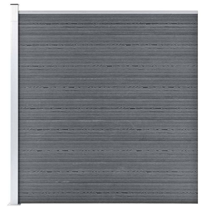 vidaXL szürke WPC kerítéspanel 175 x 186 cm