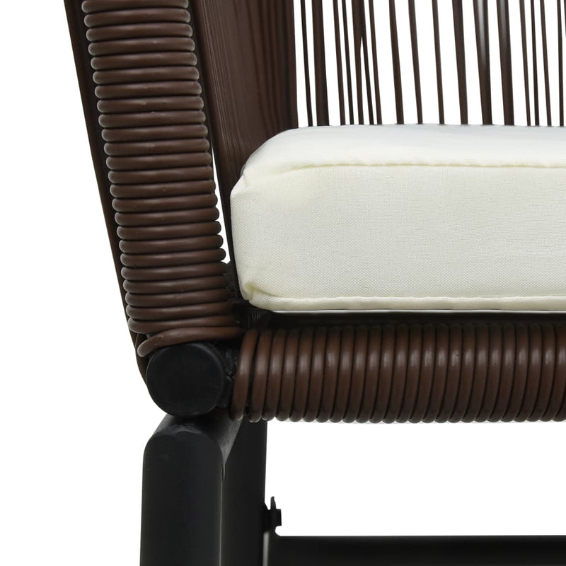 vidaXL 2 db barna PE rattan kerti szék