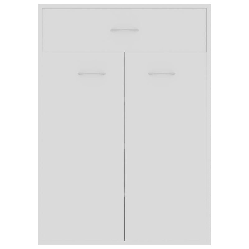 vidaXL fehér szerelt fa cipősszekrény 60 x 35 x 84 cm