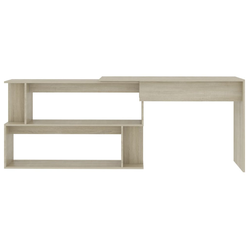 vidaXL sonoma tölgy színű szerelt fa sarokasztal 200 x 50 x 76 cm