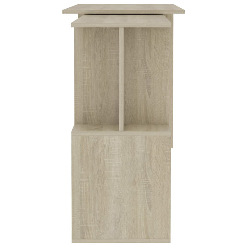 vidaXL sonoma tölgy színű szerelt fa sarokasztal 200 x 50 x 76 cm