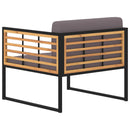 vidaXL 2 db sötétszürke kerti tömör akácfa szék párnákkal