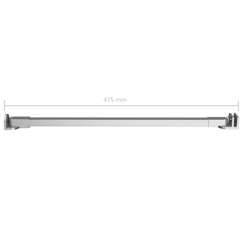 vidaXL rozsdamentes acél tartókar fürdőszobába 47,5 cm