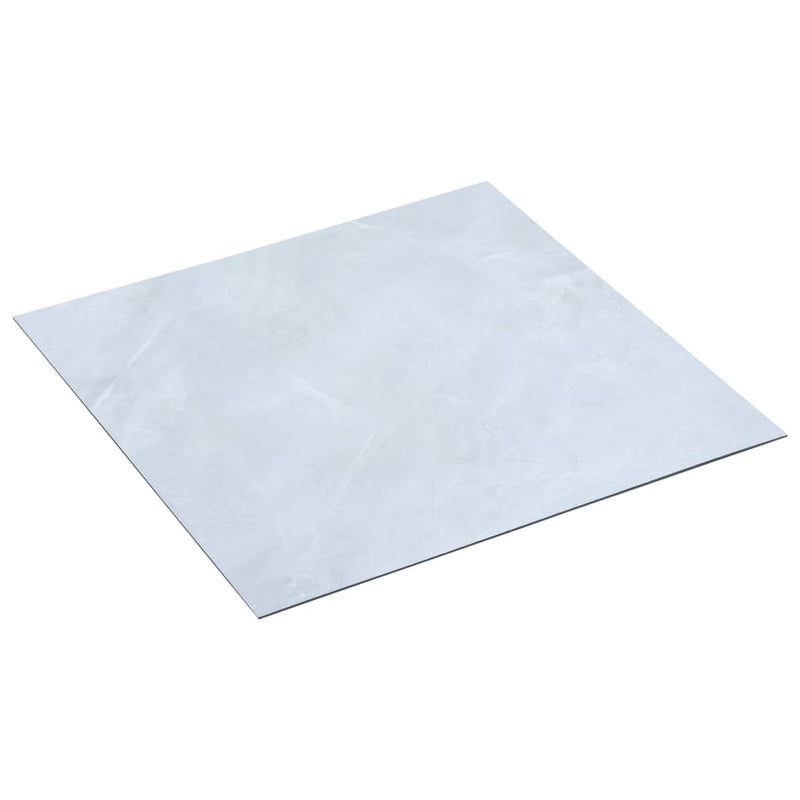 vidaXL fehér márványmintás öntapadó PVC padlólapok 5,11 m²