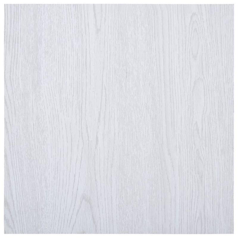 vidaXL fehér öntapadó PVC padlólapok 5,11 m²