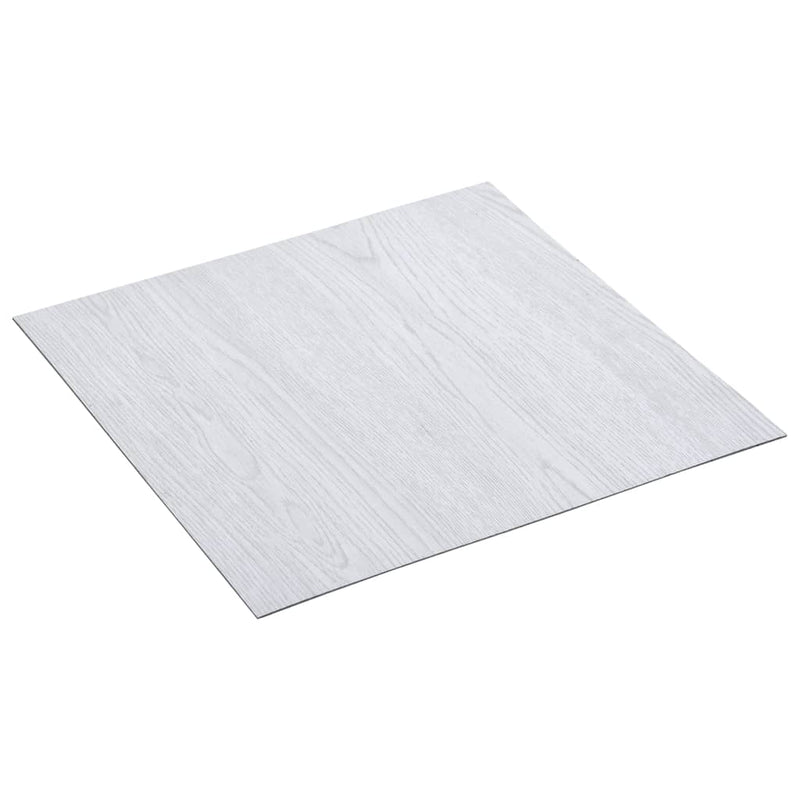 vidaXL fehér öntapadó PVC padlólapok 5,11 m²