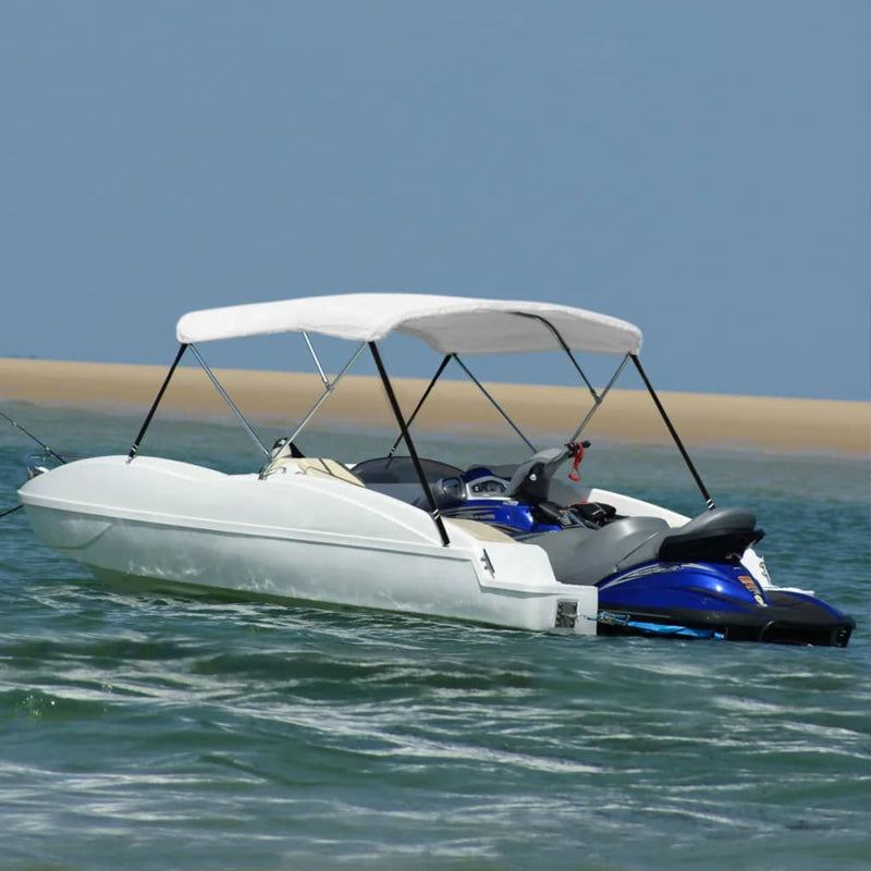 vidaXL fehér háromágú bimini tető 183 x 140 x 137 cm
