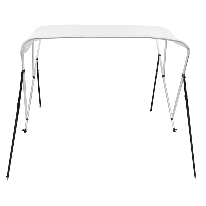 vidaXL fehér háromágú bimini tető 183 x 140 x 137 cm