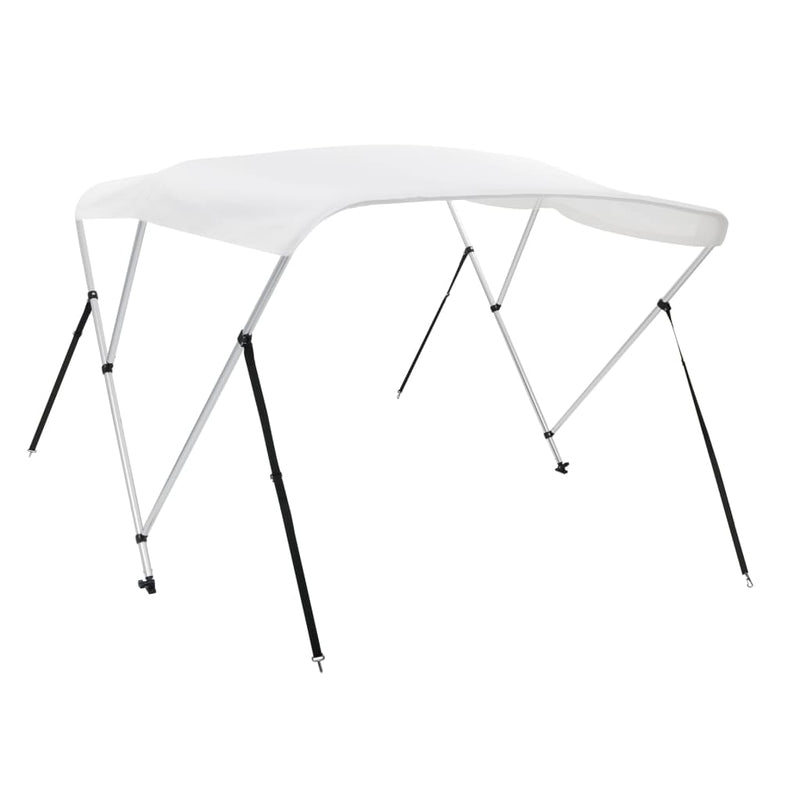 vidaXL fehér háromágú bimini tető 183 x 140 x 137 cm