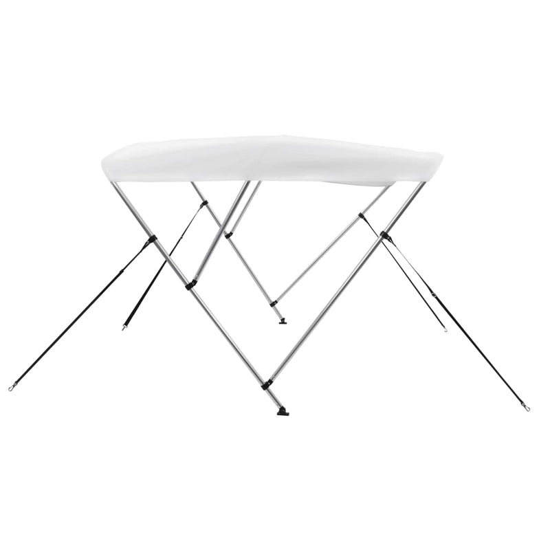 vidaXL fehér háromágú bimini tető 183 x 140 x 137 cm