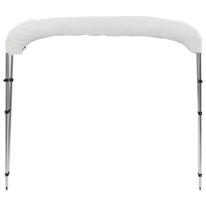 vidaXL fehér háromágú bimini tető 183 x 140 x 137 cm