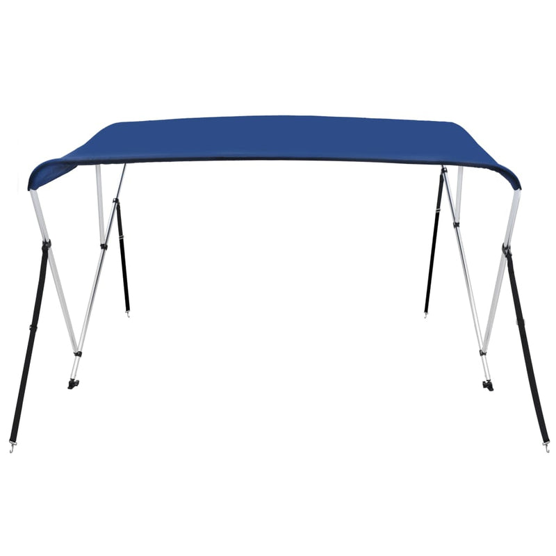 vidaXL kék háromágú bimini tető 183 x 196 x 137 cm
