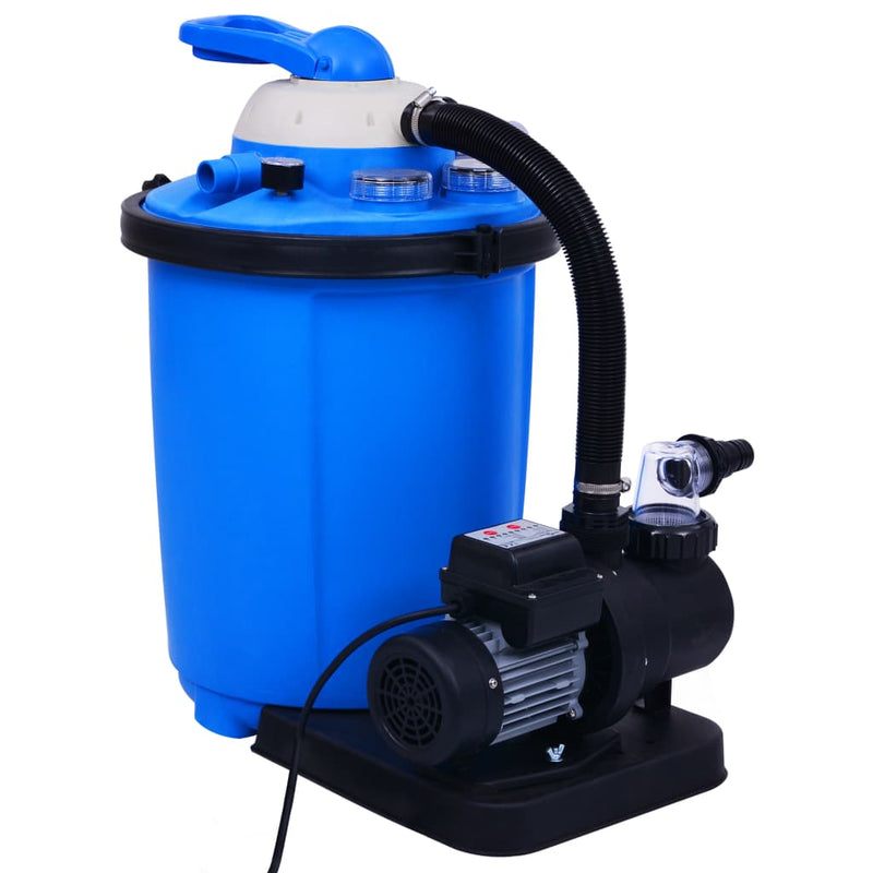 vidaXL homokszűrős szivattyú időzítővel 550 W 50 L