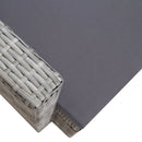 vidaXL szürke polyrattan kerti szék párnákkal