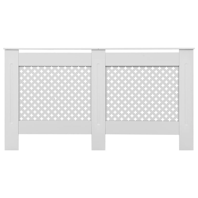 vidaXL 2 db fehér MDF radiátorburkolat 152 x 19 x 81,5 cm