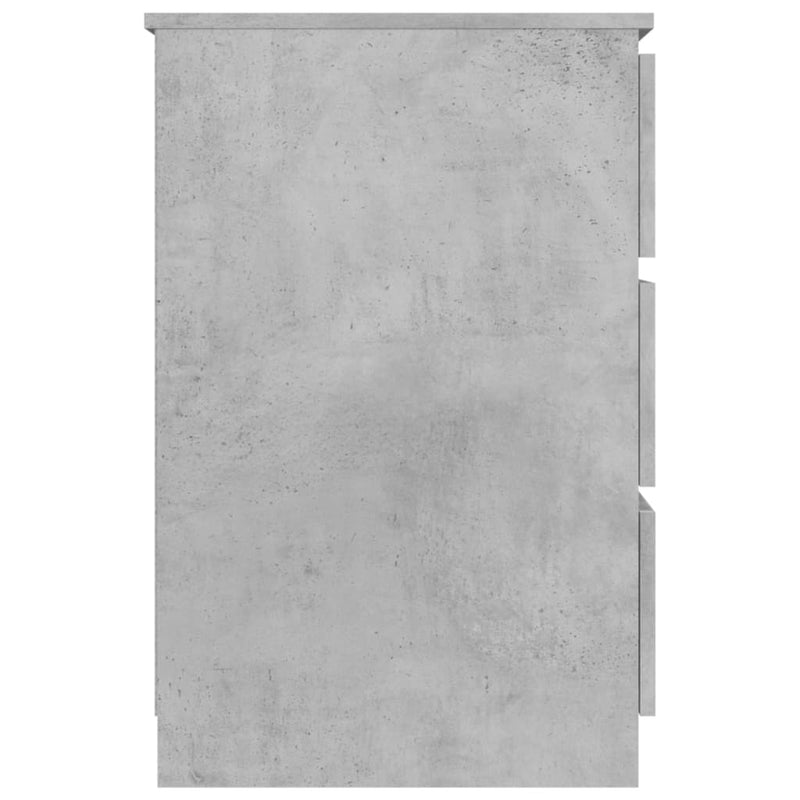 vidaXL betonszürke szerelt fa íróasztal 140 x 50 x 77 cm