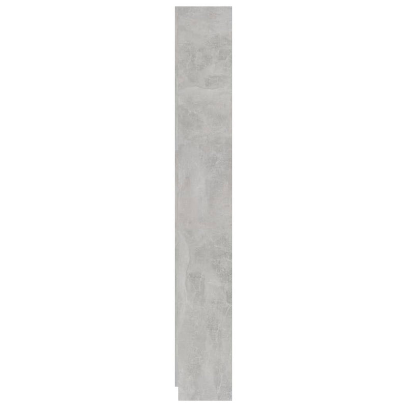 vidaXL 5-szintes betonszürke szerelt fa könyvszekrény 60 x 24 x 175 cm