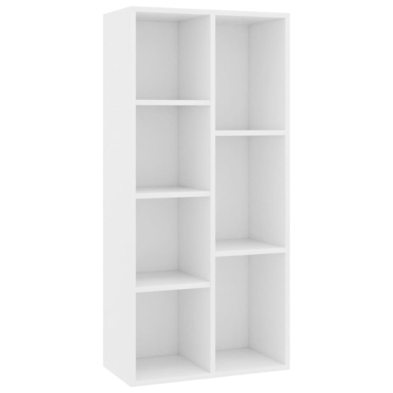 vidaXL fehér szerelt fa könyvszekrény 50 x 25 x 106 cm