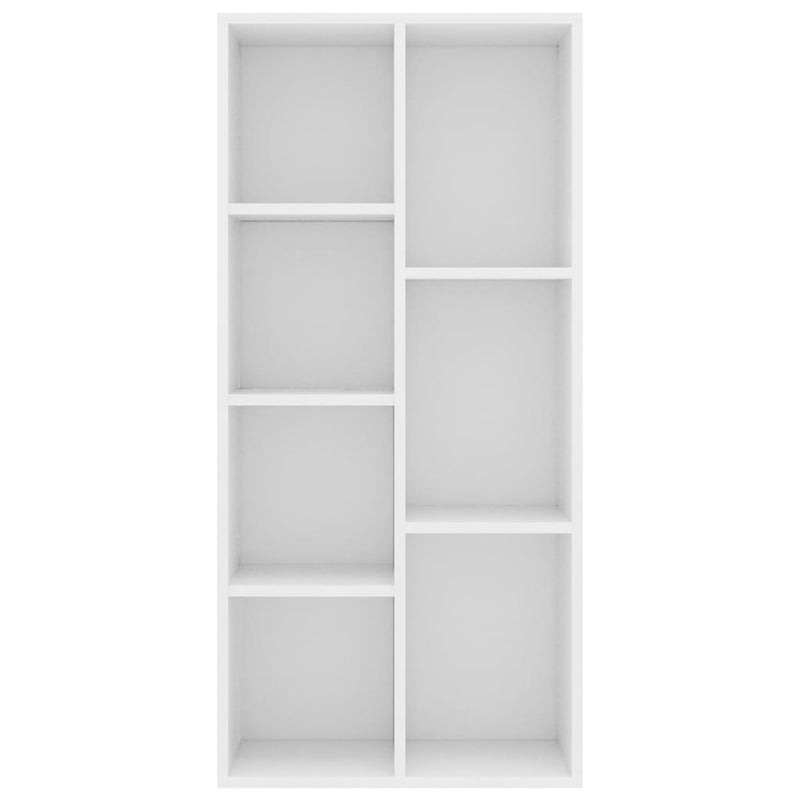 vidaXL fehér szerelt fa könyvszekrény 50 x 25 x 106 cm