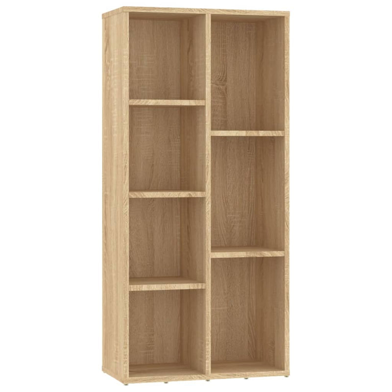 vidaXL sonoma tölgy színű szerelt fa könyvszekrény 50x25x106 cm